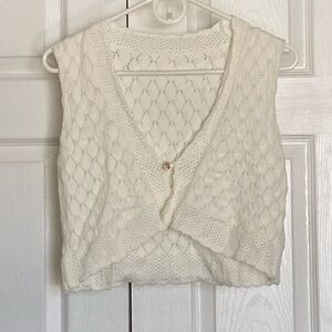 Knitted White Two Piece Lounge Set